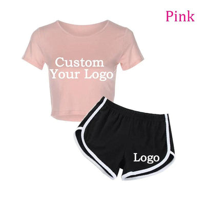 Women Fashion Print Clothes Short Sleeve T-shirt