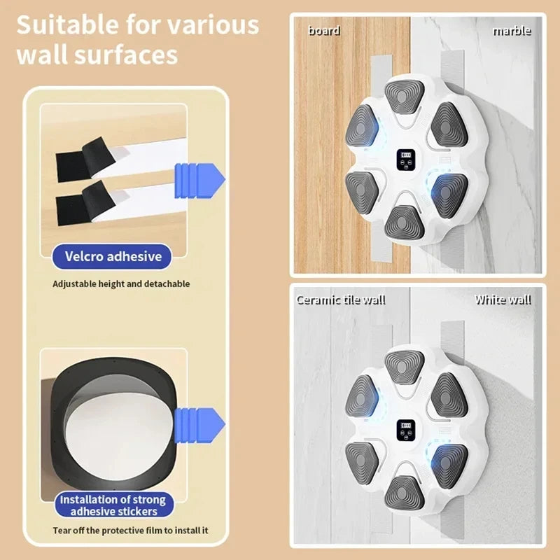 Boxing Wall Target Machine With Bluetooth Music Capability