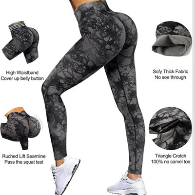 High Waist Tie Dye Legging Workout