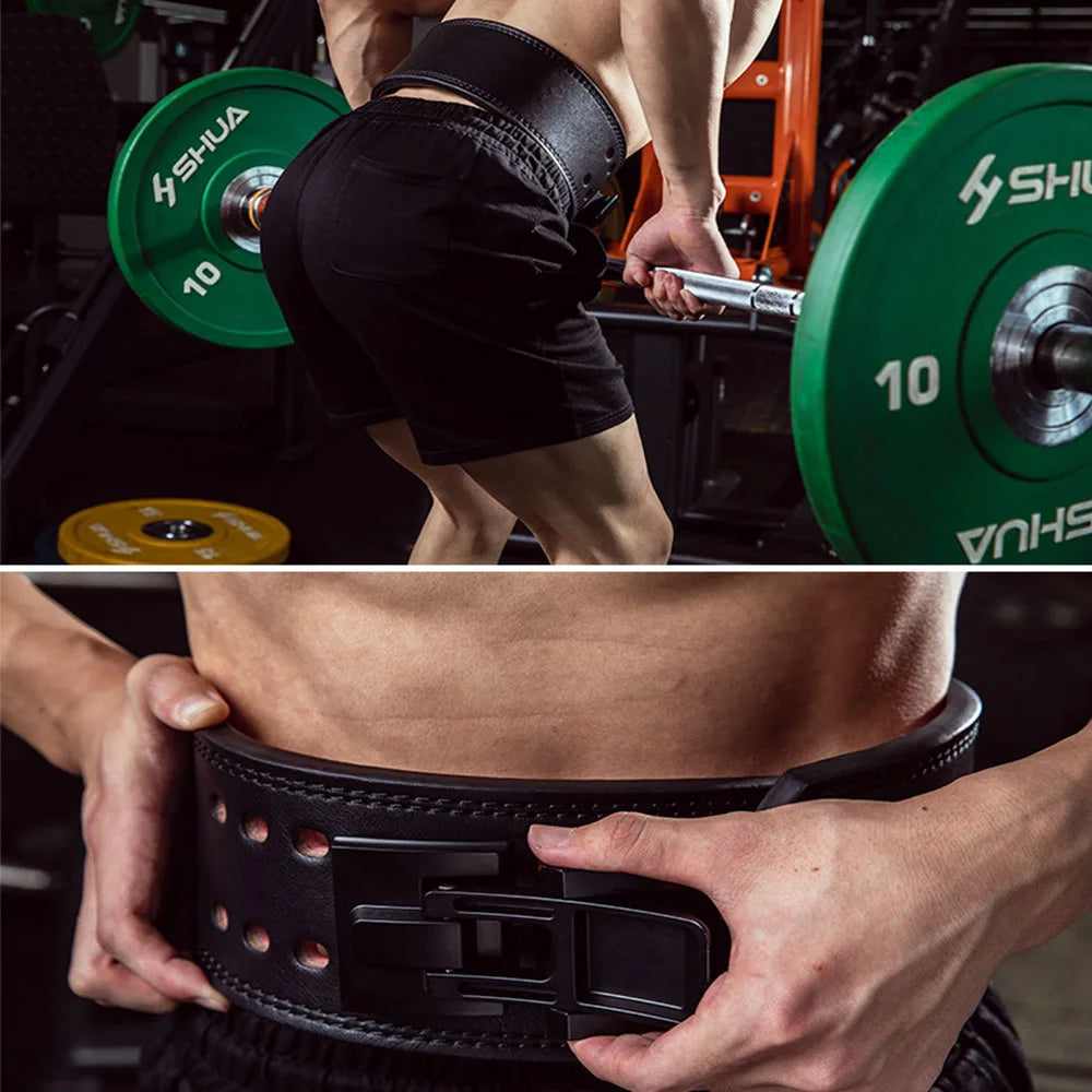 Weight Lifting Belt with Metal Buckle