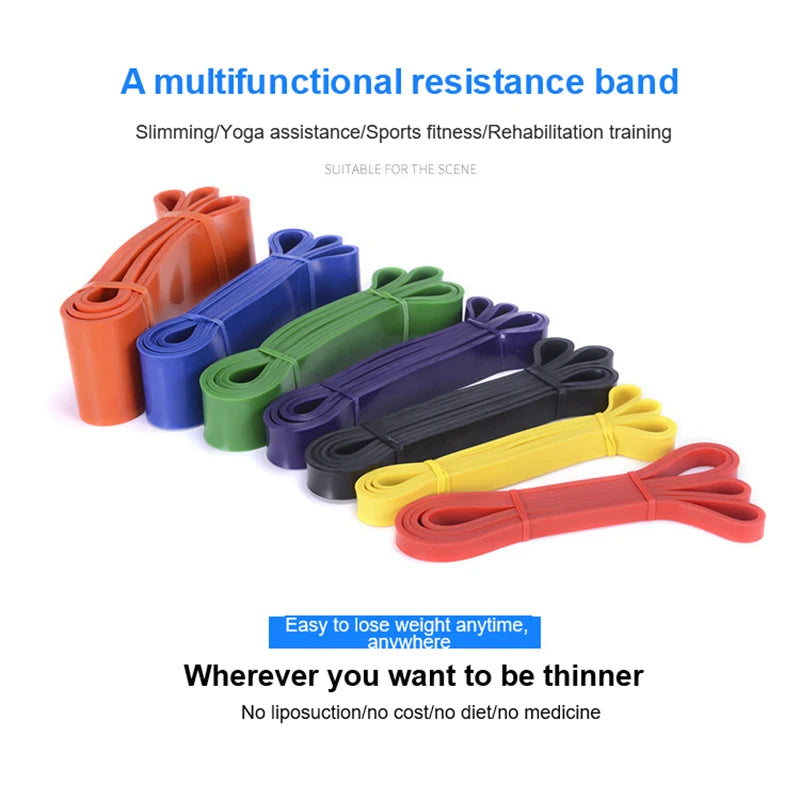 Resistance Bands 208cm Long Elastic Fitness Rubber Bands