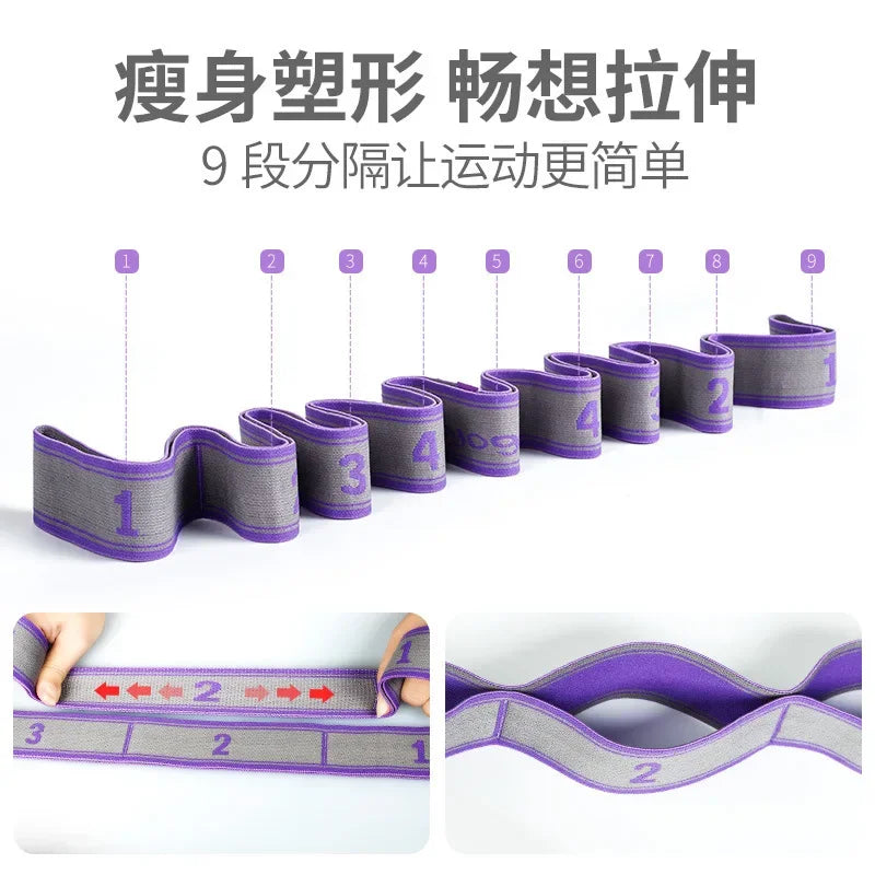 Pilate Pull Strap Belt Polyester Latex Elastic Band