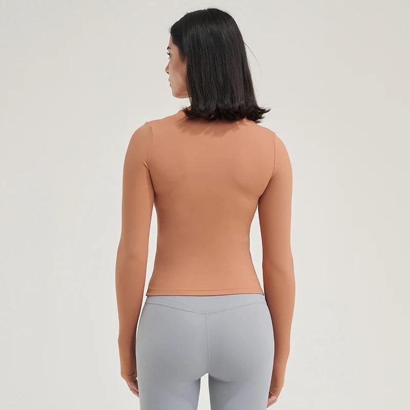 SOISOU Nylon Gym Top Yoga Shirt