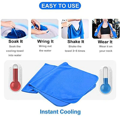 Sport Cooling Towel Microfiber Instant Cool Ice Face Towels for Gym