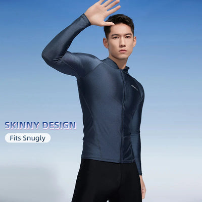 Full Zipper Long Sleeve Suit Swimming Surf