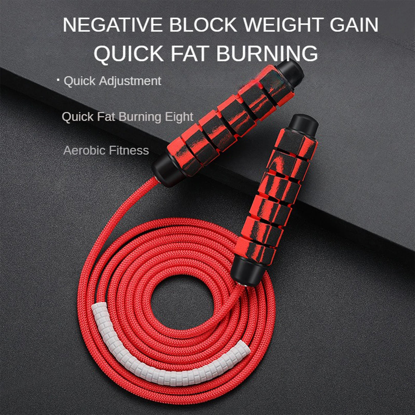 Heavy Skipping Rope Foam Grip Handles for Fitness