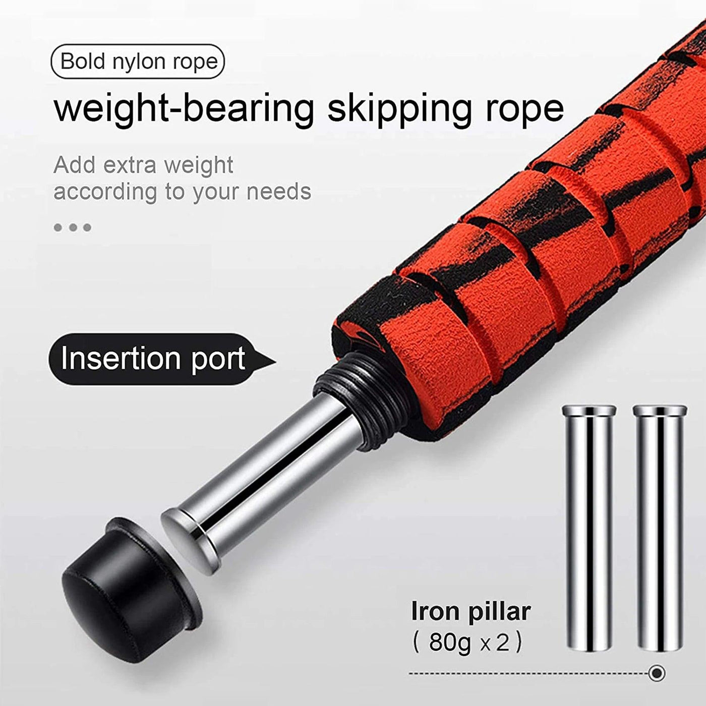 Heavy Skipping Rope Foam Grip Handles for Fitness