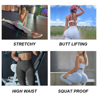 New Seamless Push Up Sport Leggings For Women