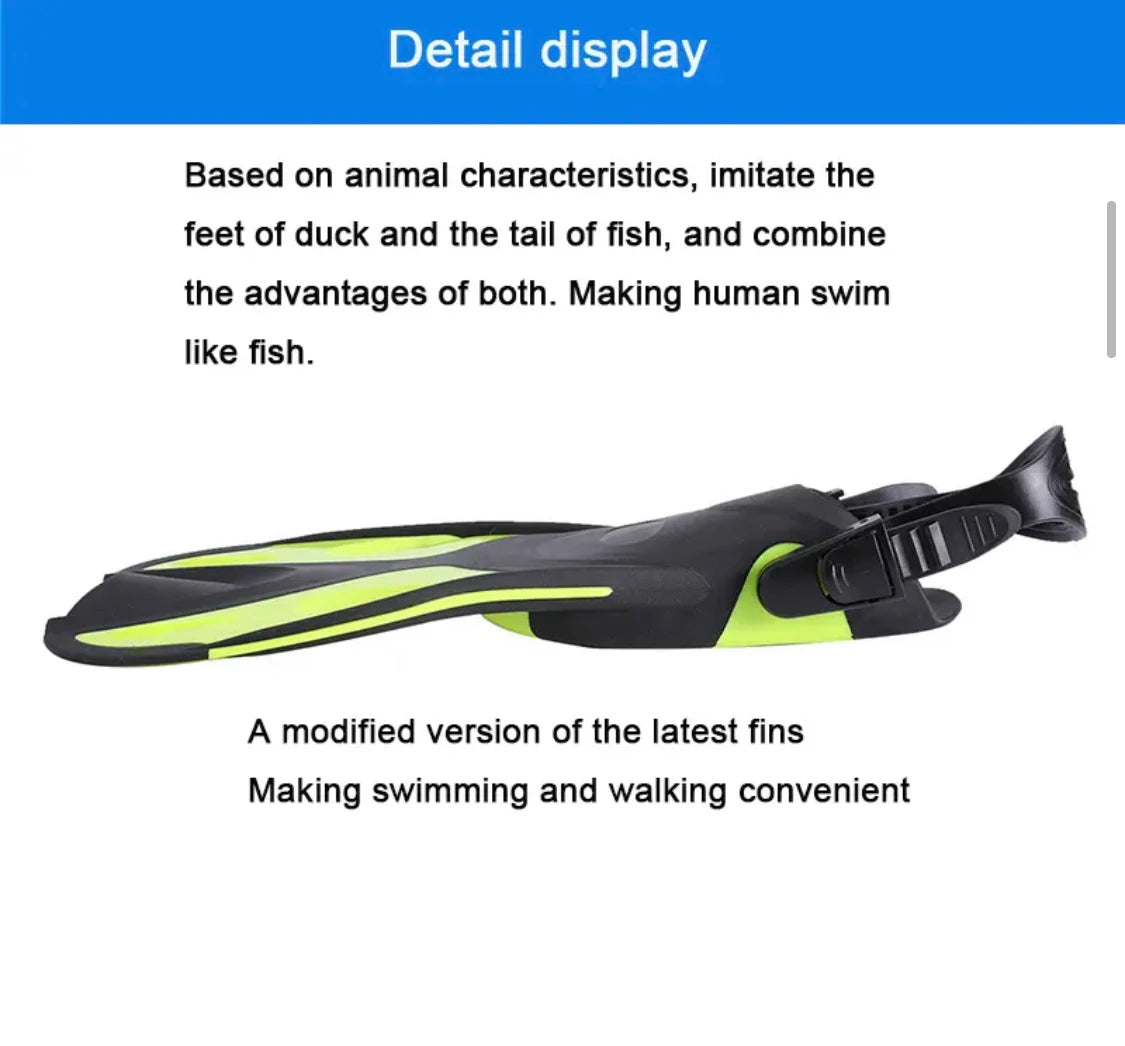 Adult Mask Snorkel Combo With Fins