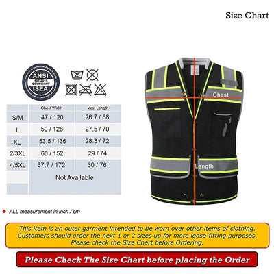 High Visibility Surveyor Safety Vest for Men