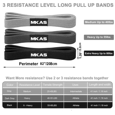 MKAS Long Resistance Loop Band Set