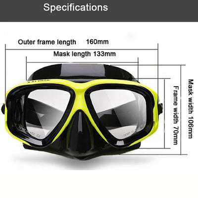 Adult Mask Snorkel Combo With Fins