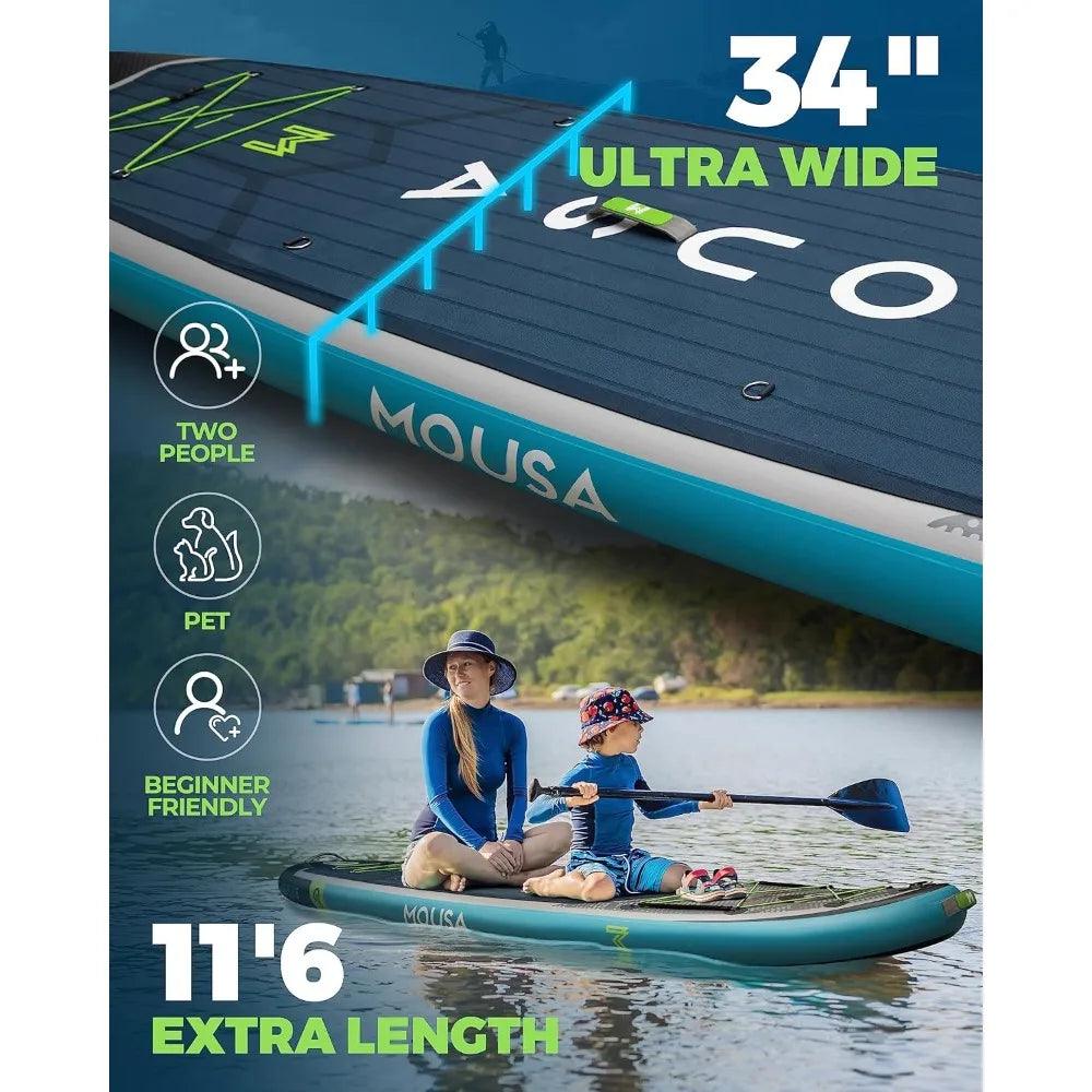 11'6''/11'×34" Extra Wide Inflatable Stand Up Paddle Board