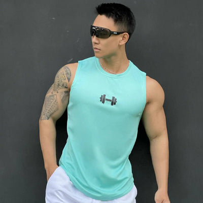 New Men's vest casual sports T-shirt