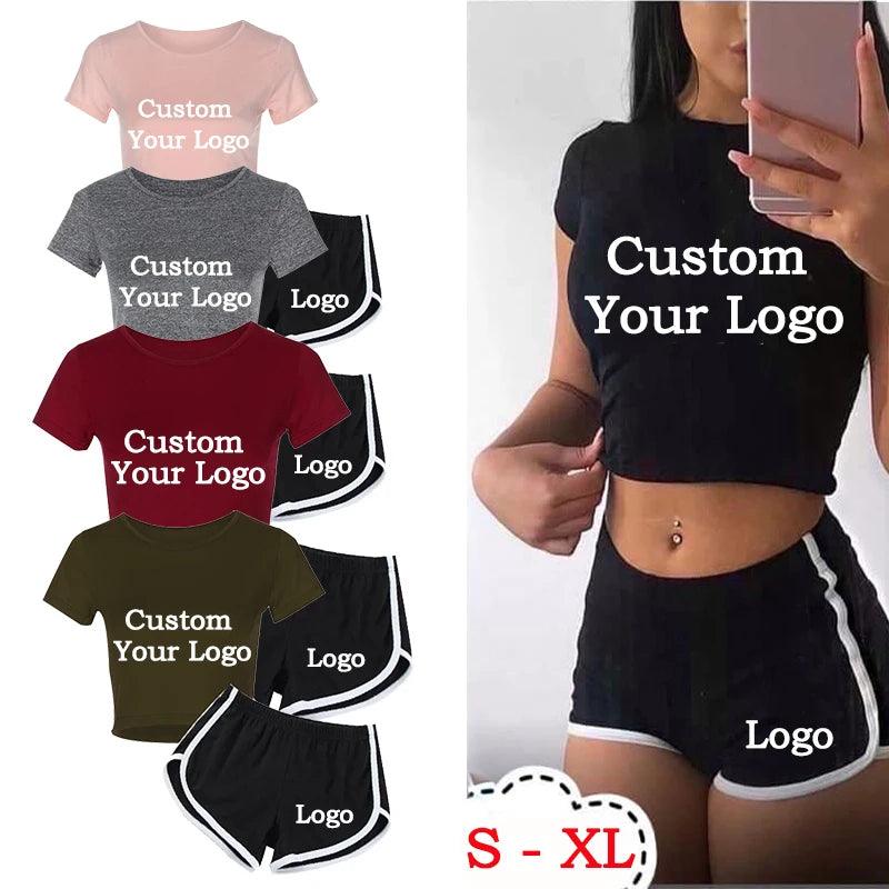 Women Fashion Print Clothes Short Sleeve T-shirt